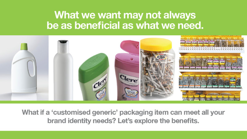 What is ‘customised generic packaging’?