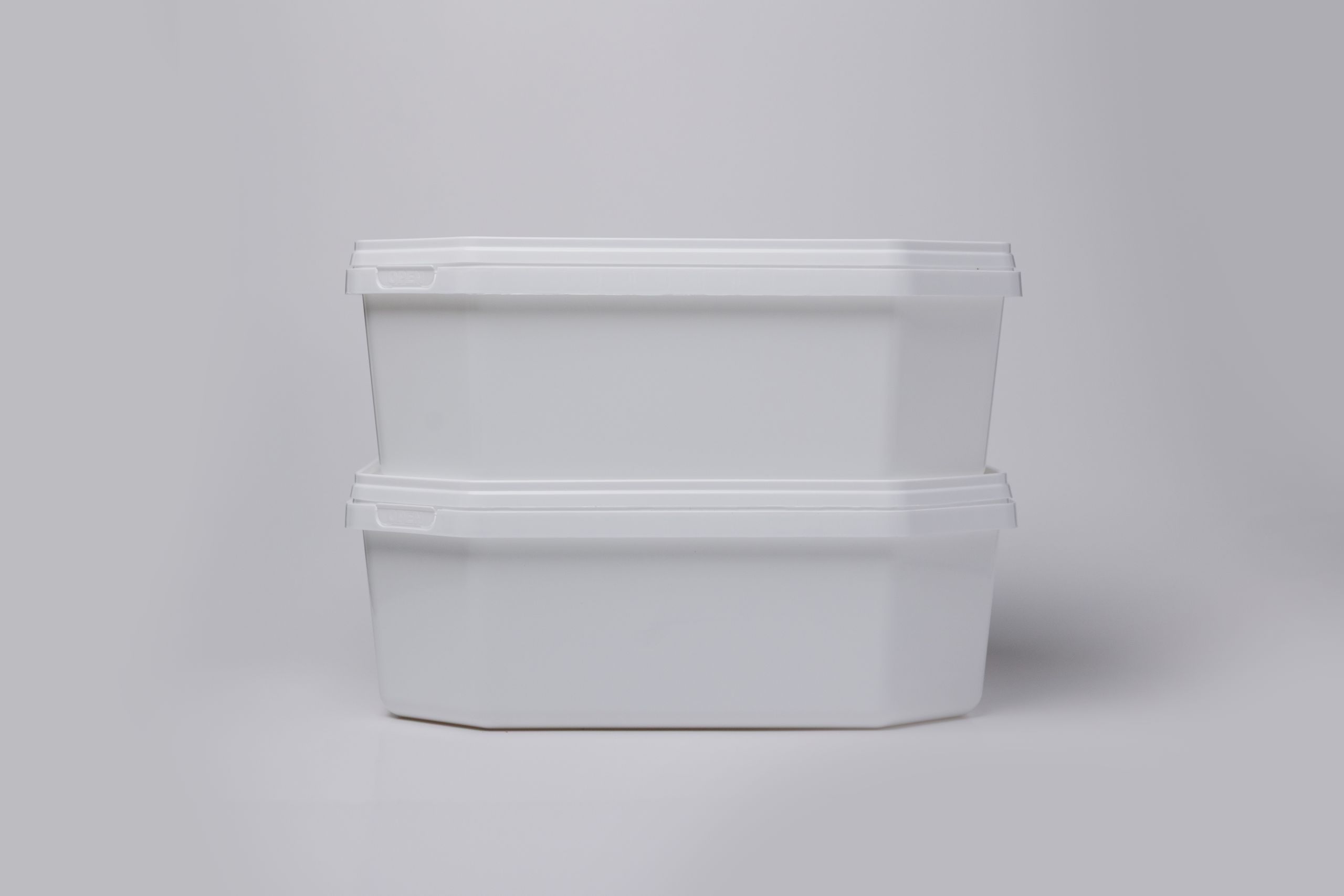 1000ml Octagon Tub & Lid - Image 3