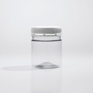 250ml Ribless Round Clear Jar